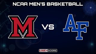 Miami ohio vs Air Force  NCAA Mens Basketball Live Scoreboard [upl. by Nerhtak]