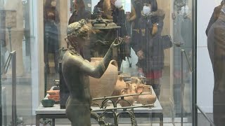 Pompeii shows off new treasures in Antiquarium museum  AFP [upl. by Aerdno649]