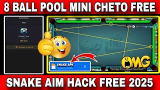 8 Ball Pool Mini Cheto Hack Free  8 ball pool snake aim hack free 100 Safe AntiBan Working Android [upl. by Liakim]