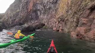 Video 2 of 4 Dunbeath to Berriedale sea kayak paddle on 3112024 [upl. by Evelc]