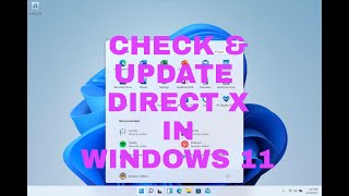 Windows 11 DirectX 12 Ultimate check amp update missing components DirectX 12 disabled in Windows 11 [upl. by Seira]