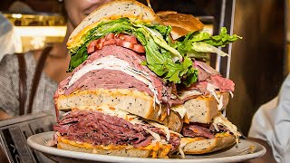 NEW YORKS BIGGEST SANDWICH CHALLENGE  The Trip To Manhattan Pt1 [upl. by Baldwin]