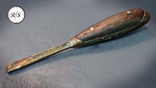 Antique Screwdriver Tool Restoration [upl. by Neelyam]