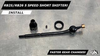 Gktech RB25 RB26 5 Speed Short Shifter  Install [upl. by Johns404]