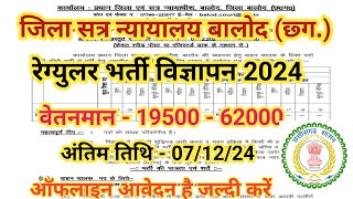 CG govt job vacancy 2024 सीधी भर्ती  cg new vacancy 2024 [upl. by Nicholson878]