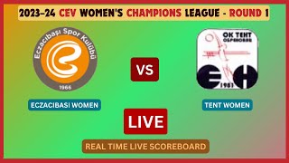 Eczacibasi Vs Tent LIVE Score UPDATE Today Volleyball 2023–24 CEV Womens Champions League Round 1 [upl. by Fried]