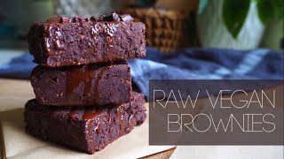 Brownies Crudisti  ricetta dolce vegana crudista  come cucinare brownies vegani crudisti [upl. by Rinaldo334]