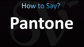 How to Pronounce Pantone correctly [upl. by Modestine213]