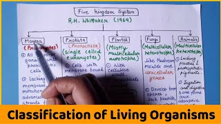 Classification of Living Organisms  in detail [upl. by Eitsirhc244]