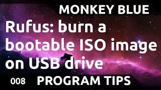 Rufus how to burn a bootable ISO image on USB drive [upl. by Eustashe]