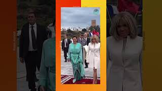 Son Altesse Royale la Princesse Lalla Hasnaa et Madame Brigitte Macron [upl. by Neerak662]