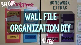 Wall File Folders DIY  Teacher Organization [upl. by Spiegel]