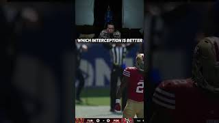 WHICH INTERCEPTION IS BETTER madden jonsey9 shorts maddenultimateteam [upl. by Ynabla]