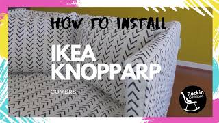 ✨ How to install your IKEA KNOPPARP slipcover  Rockin Cushions [upl. by Ano]