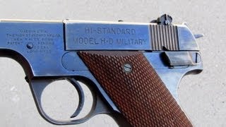 Hi Standard HD Military 22 Pistol Review amp Shooting [upl. by Mobley432]