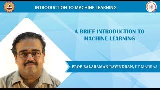 Week 1  Lecture 1  Introduction to Machine Learning [upl. by Lock]