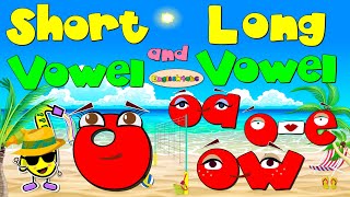 Short Vowel o  Long Vowel oa oe ow  Comparison Phonics Mix [upl. by Weisbart80]