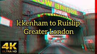 ickenham to Ruislip  Greater London  England  Dashcam Driving [upl. by Deehahs]