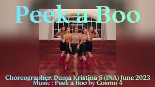 PEEK A BOO  line dance  Duma Kristina INA [upl. by Rifkin]