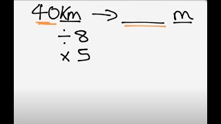 Converting kilometers to miles and miles to kilometers Two different mental strategies [upl. by Virgel]