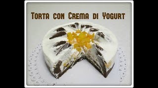 Torta con Crema di Yogurt e Pesche Sciroppate [upl. by Ekaj653]