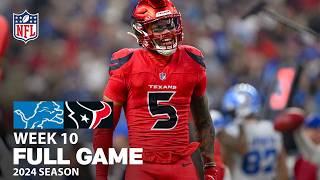 Detroit Lions vs Houston Texans FULL GAME  NFL 2024 Season Week 10 [upl. by Dalenna]