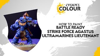 How to Paint Strike Force Agastus Ultramarines Lieutenant [upl. by Nanyk]