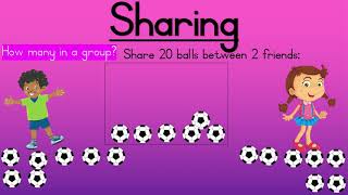 Gr2 Maths  Grouping and sharing Leading to division [upl. by Nyladnek]