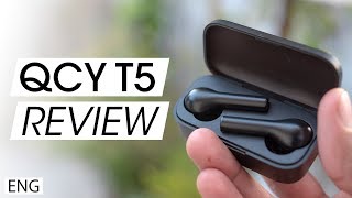 QCY T5 Review and Unboxing  TWS Earphones [upl. by Ennovyhc512]