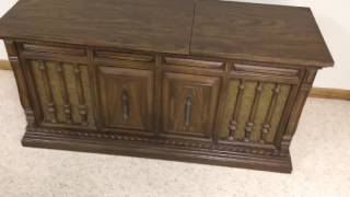 Vintage Zenith stereo console converted to wifi wireless music player [upl. by Citron]