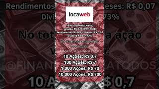 Rendimento das ações da Locaweb LWSA3 ações dividendos locaweb lwsa3 investimentos [upl. by Oniskey746]