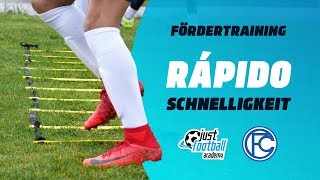 Fussballtraining Rápido Schnelligkeit  Kondition [upl. by Dorrehs]