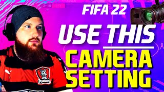 FIFA 22 Best Camera Settings amp Game Settings  USE THIS To Improve Your Gameplay FUT22 [upl. by Icam271]