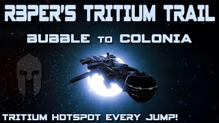 Tritium Trail to Colonia Elite Dangerous Fleet Carriers Elite Dangerous [upl. by Eceinej926]