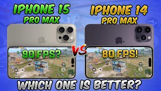 iPhone 15 Pro Max vs 14 Pro Max 90 FPS Comparison in PUBG Mobile amp BGMI Which one is Better [upl. by Lu]