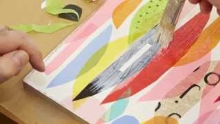 How to tissue paper collage [upl. by Ilene481]