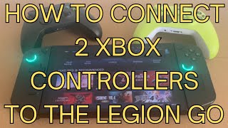 How to Connect Two Xbox Controllers to Lenovo Legion GO to Play Injustice Gods Among US xbox game [upl. by Terrej115]