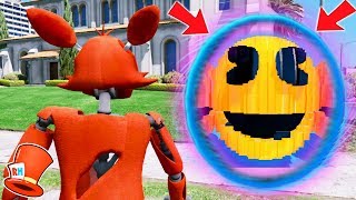 ANIMATRONICS vs PORTAL TO EVIL GIANT PACMAN DIMENSION GTA 5 Mods FNAF RedHatter [upl. by Neelyar]