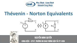 MẠCH ĐIỆN  Phương pháp ThéveninNorton ThéveninNorton Equivalents [upl. by Tarra]