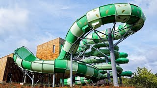 Aquaventure  BigSwing Water Slide  Bellewaerde Aquapark Ypern [upl. by Hurlbut]