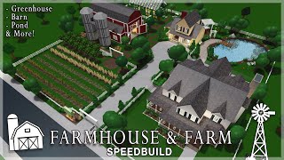 Roblox Bloxburg  Farmhouse amp Farm Speedbuild [upl. by Molloy]