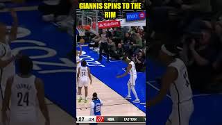 Giannis with the Rinse cycle move and one  March 21rst 2024 nba shorts [upl. by Purity]