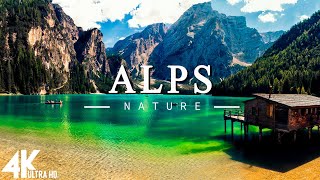 FLYING OVER THE ALPS 4K UHD  Relaxing Music Along With Beautiful Nature Videos4K Video Ultra HD [upl. by Oel]