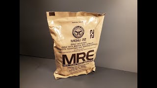 2019 MRE Beef Goulash Meal Ready to Eat Review US Ration Taste Testing [upl. by Cyrilla]