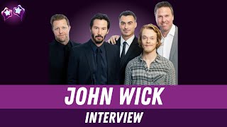 John Wick Cast Interview with Keanu Reeves Alfie Allen Chad Stahelski David Leitch amp Basil Iwanyk [upl. by Cavan]