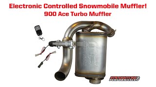 SkiDoo 900 Ace Turbo VariSound Muffler  Electronic Controlled Muffler [upl. by Akina951]