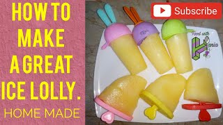 Ice lollies  Homemade Ice Lollies  Pineapple  Summer Special  Icecream Recipe [upl. by Lala]