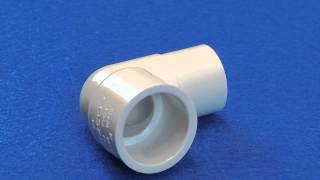 90 Degree Street Elbow Fitting for Schedule 40 PVC Pipe SPIGOT x SLIP [upl. by Oibaf]