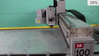 Haas SR100 3Axis CNC Sheet Router [upl. by Ellierim]