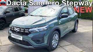 NEW 2023 Dacia Sandero Stepway  OVERVIEW Walkaround interior exterior [upl. by Airdnaxila]